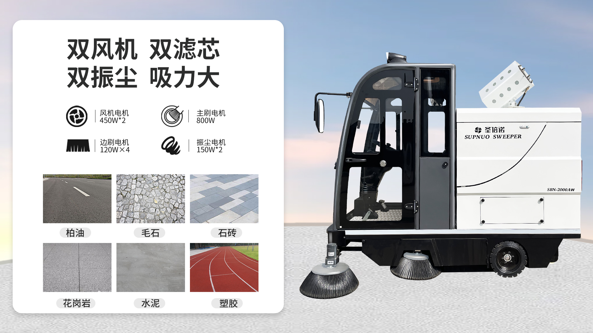 南充电动扫地车在机场清洁中的应用